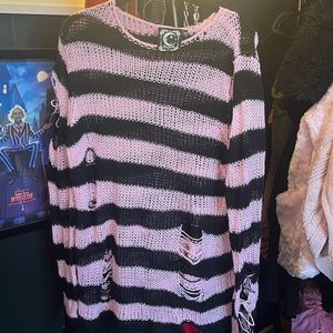 Killstar bad blossoms knit sweater